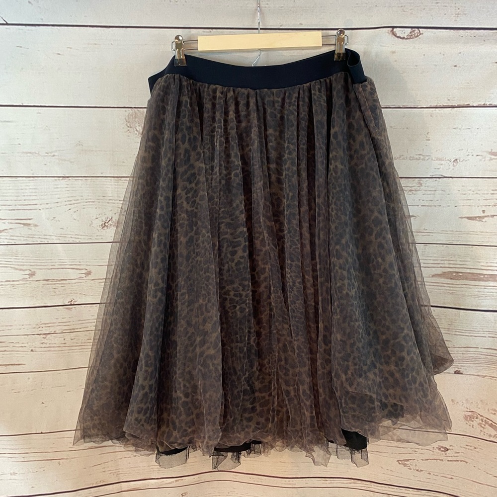 Torrid Leopard Print Layered Tulle Betsy Johnson collection Skirt Size 3